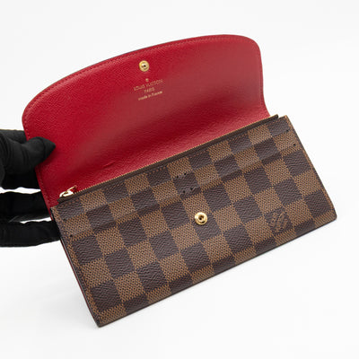 Emilie Wallet Damier Ebene Fucshia