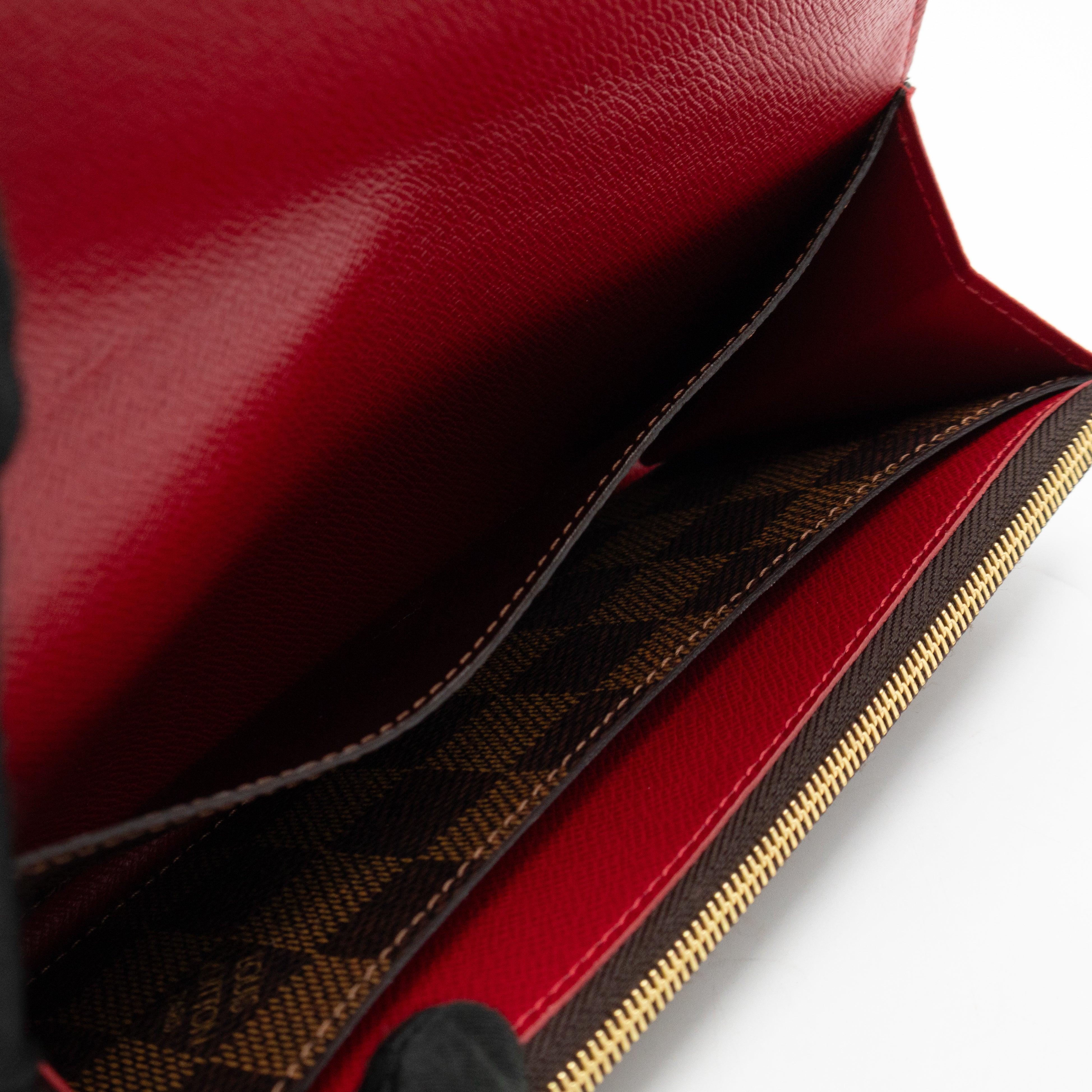Emilie Wallet Damier Ebene Fucshia