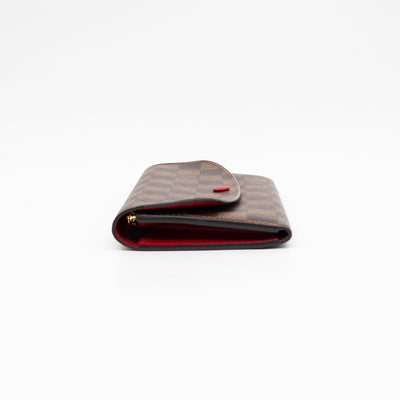 Emilie Wallet Damier Ebene Fucshia