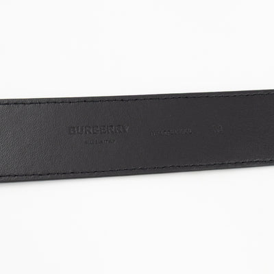 TB Logo Buckle Brown Leather Belt M