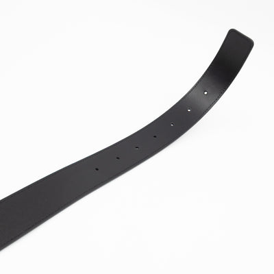 TB Logo Buckle Brown Leather Belt M
