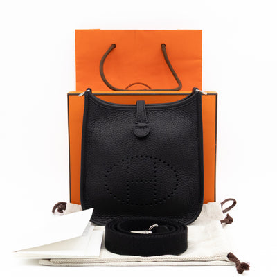 Evelyne 16 Mini Black Leather