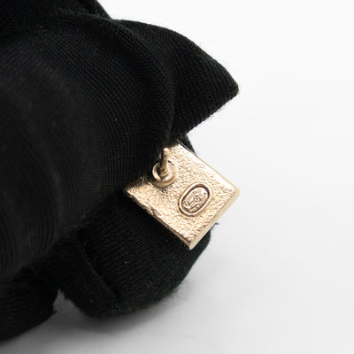 No 5 Perfume Bottle Gold Earrings