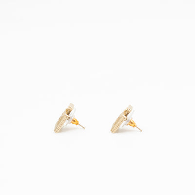 No 5 Perfume Bottle Gold Earrings