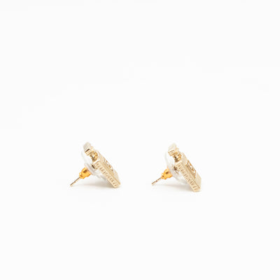 No 5 Perfume Bottle Gold Earrings