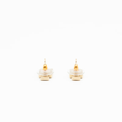 No 5 Perfume Bottle Gold Earrings