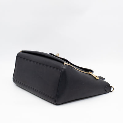 Small Willow Black Leather