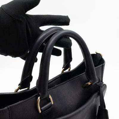 Small Willow Black Leather