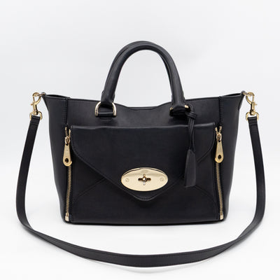 Small Willow Black Leather