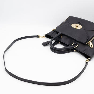 Small Willow Black Leather