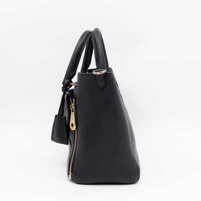 Small Willow Black Leather