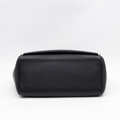 Small Willow Black Leather