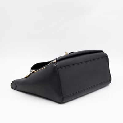 Small Willow Black Leather