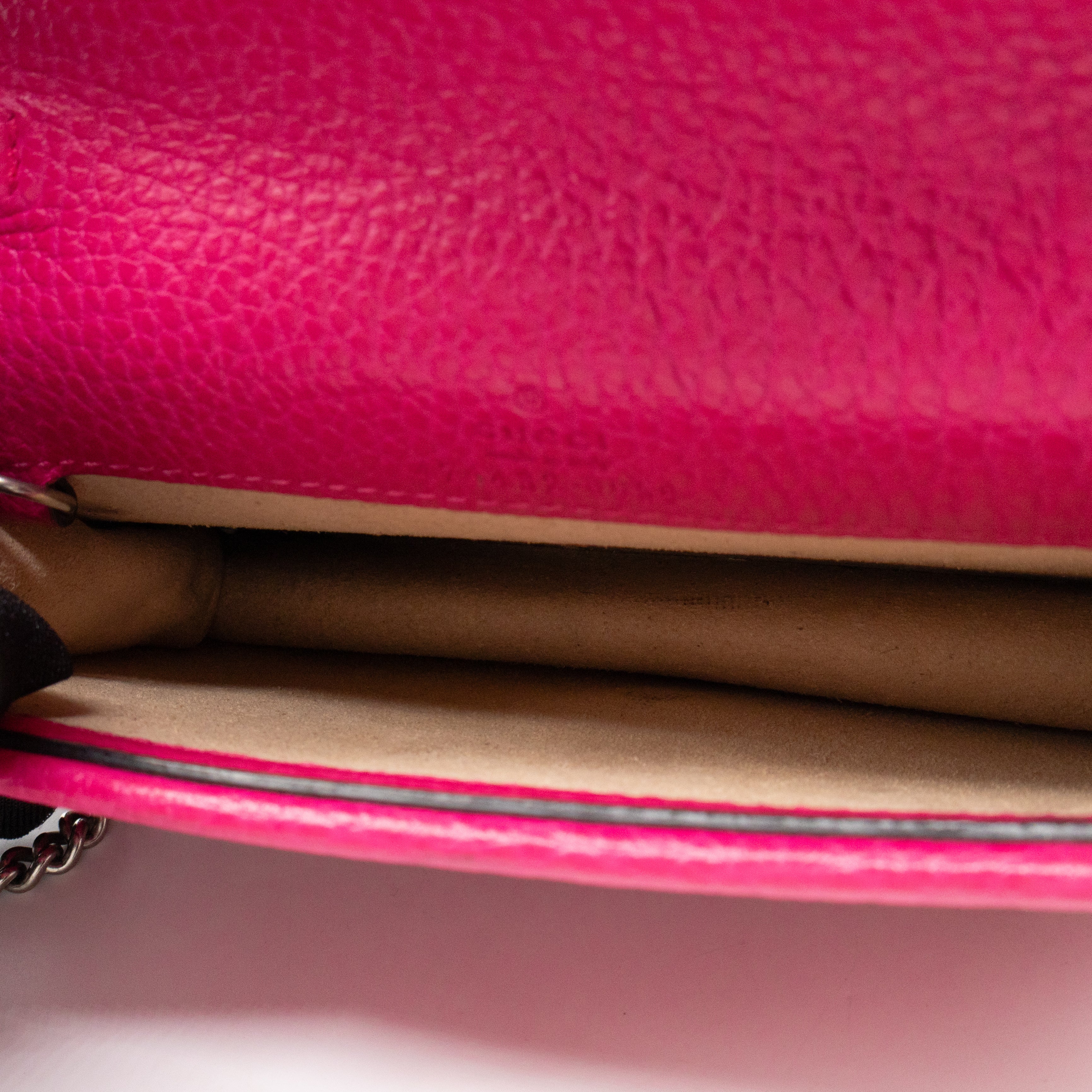 Dionysus Super Mini Pink Leather