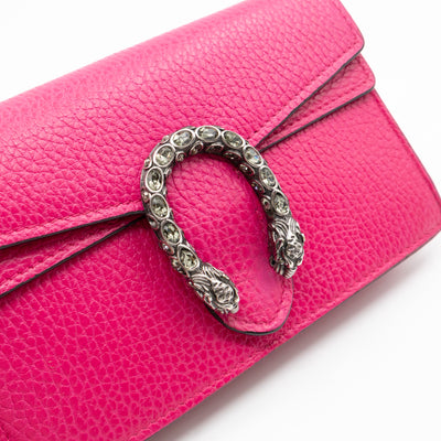 Dionysus Super Mini Pink Leather