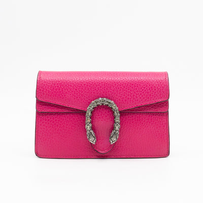 Dionysus Super Mini Pink Leather