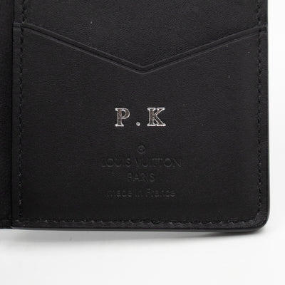 Pocket Organiser Black Shadow Leather