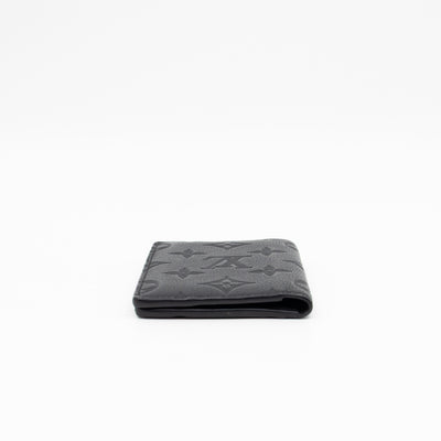 Pocket Organiser Black Shadow Leather