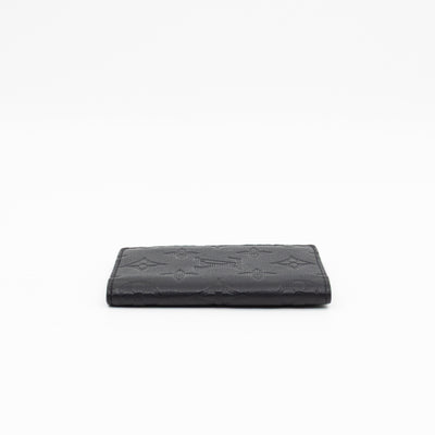 Pocket Organiser Black Shadow Leather