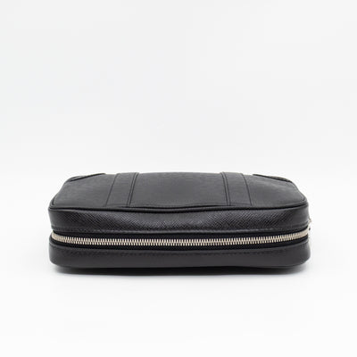 Pochette Kasai Clutch Black Leather