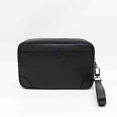 Pochette Kasai Clutch Black Leather