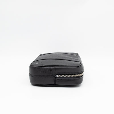 Pochette Kasai Clutch Black Leather