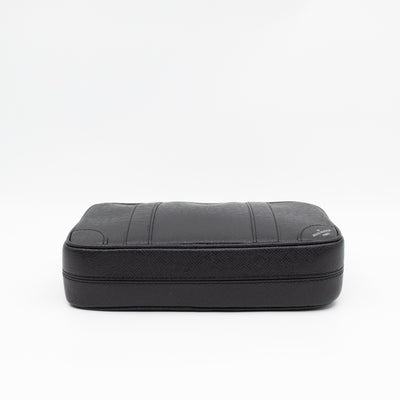 Pochette Kasai Clutch Black Leather