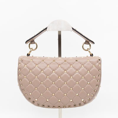 Rockstud Spike Saddle Bag Poudre Leather