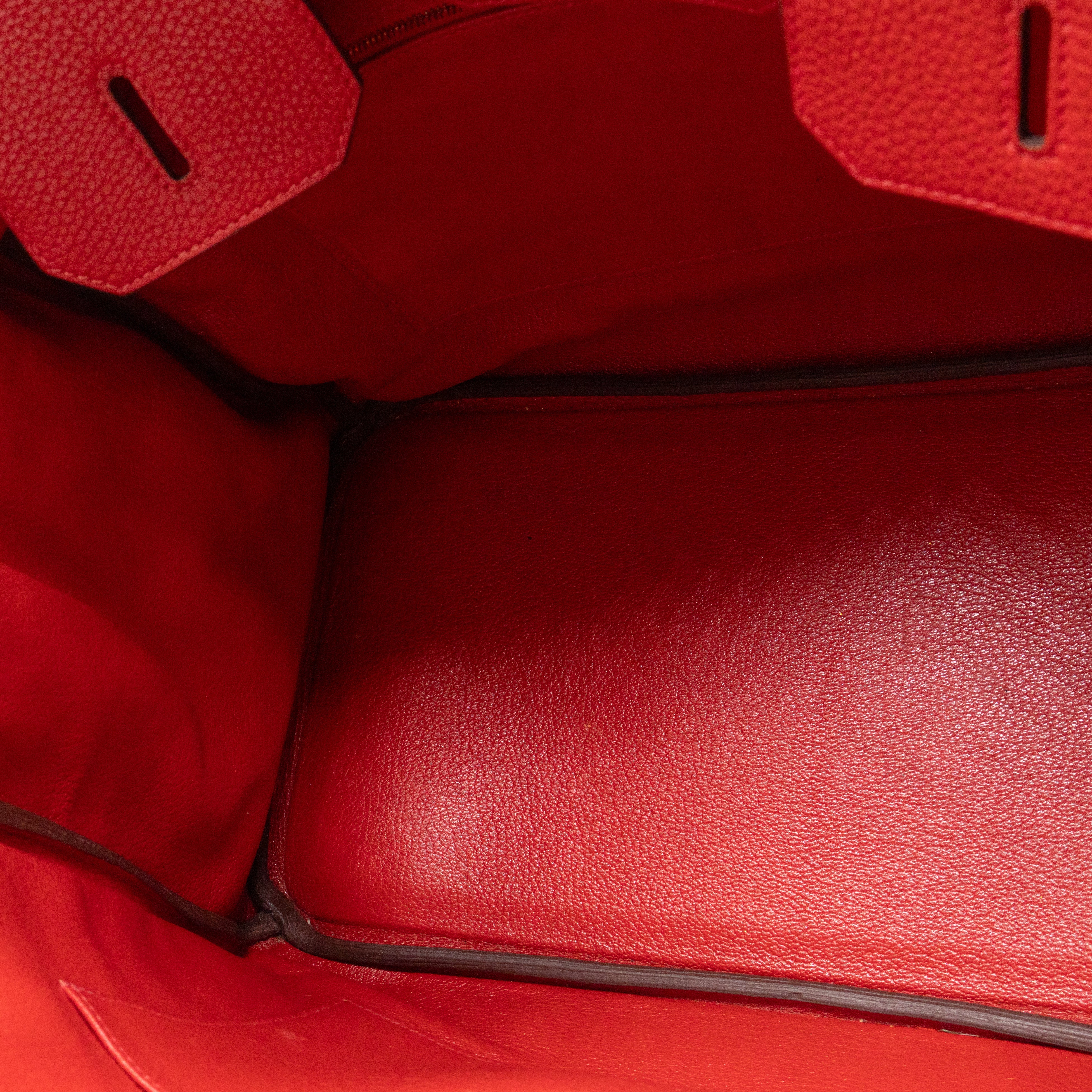 Birkin 35 Rouge Casaque Togo Leather
