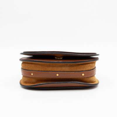 Small Nile Bracelet Bag Brown Leather