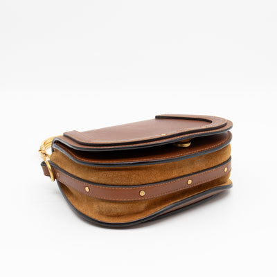 Small Nile Bracelet Bag Brown Leather