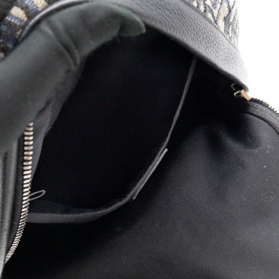 Small Rider Backpack Beige & Black Oblique Jacquard