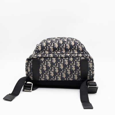 Small Rider Backpack Beige & Black Oblique Jacquard