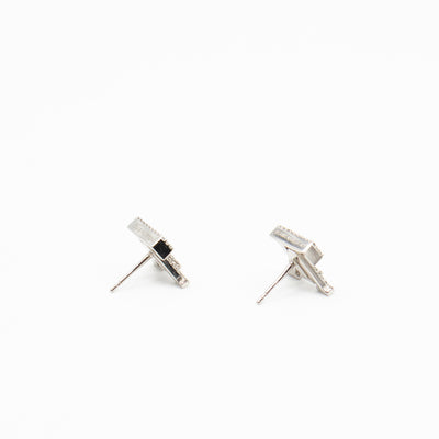 Iconic Crystal Earrings Silver