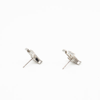 Iconic Crystal Earrings Silver