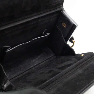 Dioraddict Lockbox Bag Small Black Leather