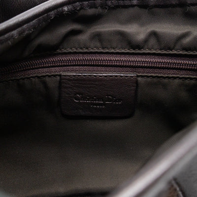 Double Saddle Bag Dark Brown Leather