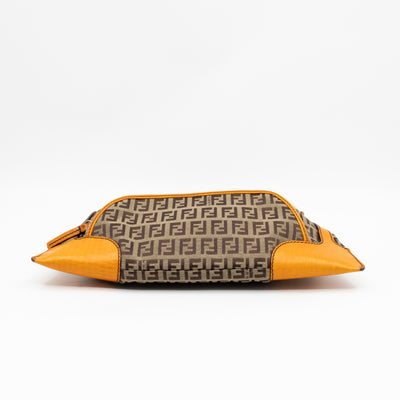 Small Chef Pocket Bag FF Canvas Orange Leather