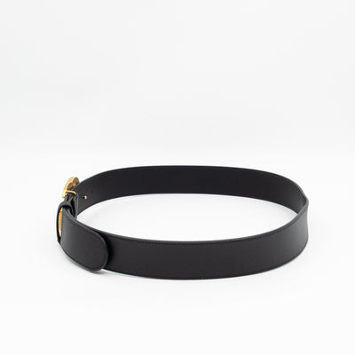 GG Marmont Wide Black Leather Belt 90/36