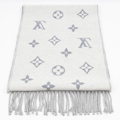 All About Monogram Scarf Gris Clair