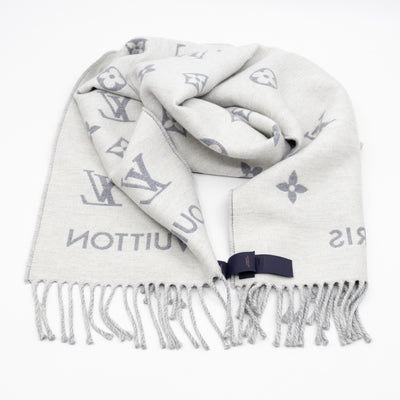 All About Monogram Scarf Gris Clair