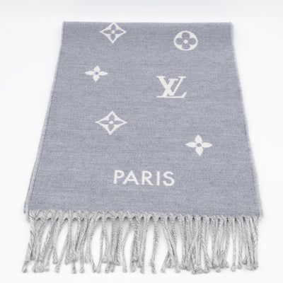 All About Monogram Scarf Gris Clair