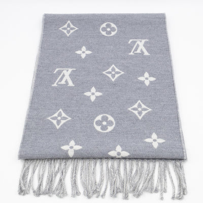 All About Monogram Scarf Gris Clair