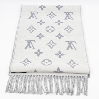 All About Monogram Scarf Gris Clair