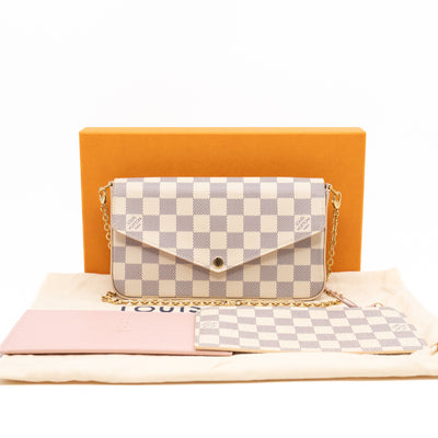 Pochette Felicie Damier Azur