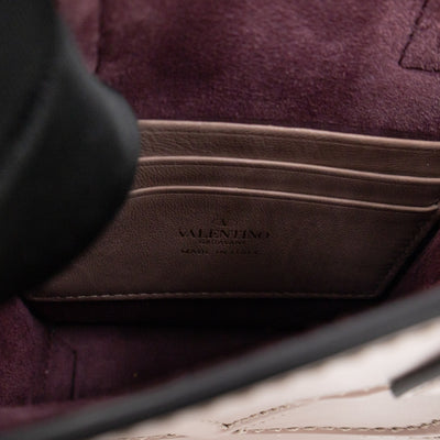 Mini VLogo Walk Tote Poudre Calfskin Leather
