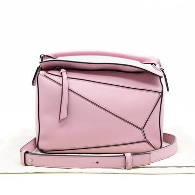 Puzzle Small Bag Pastel Pink Leather