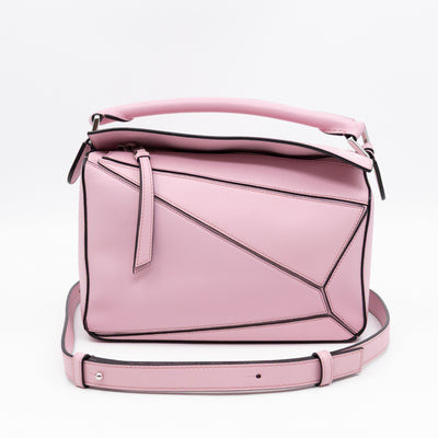 Puzzle Small Bag Pastel Pink Leather