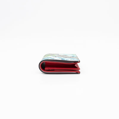Blooms Card Case Wallet GG Supreme Blue