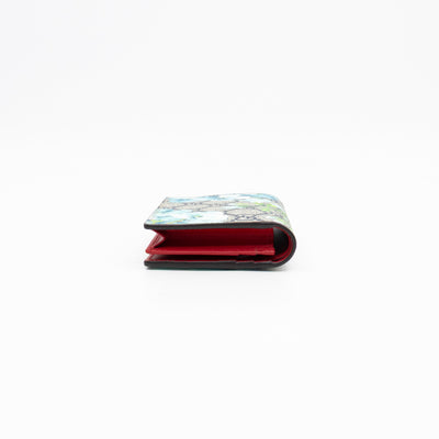 Blooms Card Case Wallet GG Supreme Blue